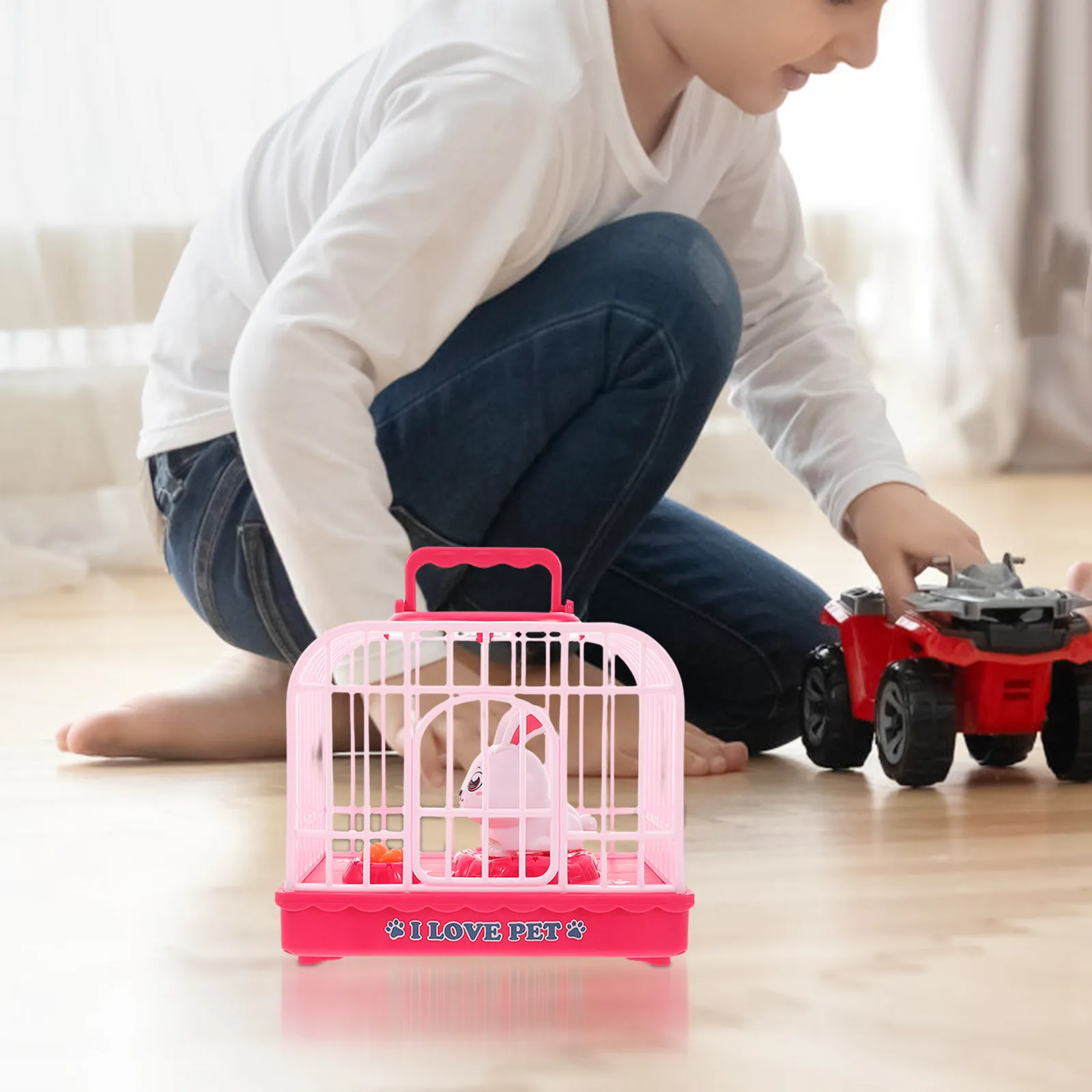 Интерактивная игрушка-кролик для детей с реалистичными звуками и светом, реагирующая на голосовые команды, для развития ответственности, для дома и офиса
Интерактивная игрушка-кролик для детей с реалистичными звуками и светом, реагирующая на голосовые команды, для развития ответственности, для дома и офиса