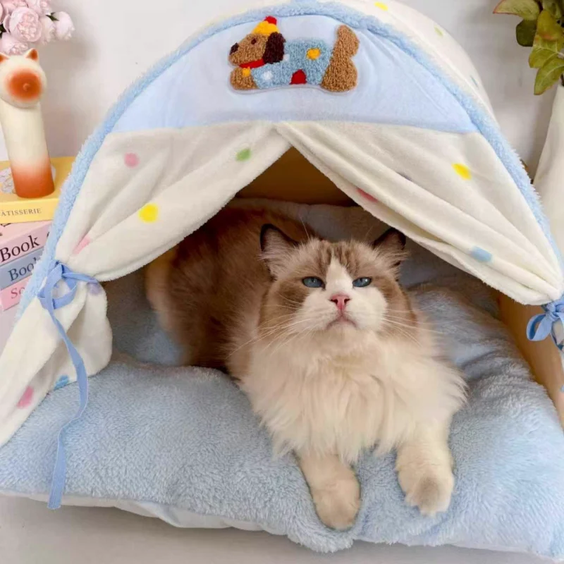 2025 Korean-Style Enclosed Tent Pet Bed for Small Dogs & Cats - Viral Sleeping Nest Winter Warm Pet Villa
2025 Korean-Style Enclosed Tent Pet Bed for Small Dogs & Cats - Viral Sleeping Nest Winter Warm Pet Villa