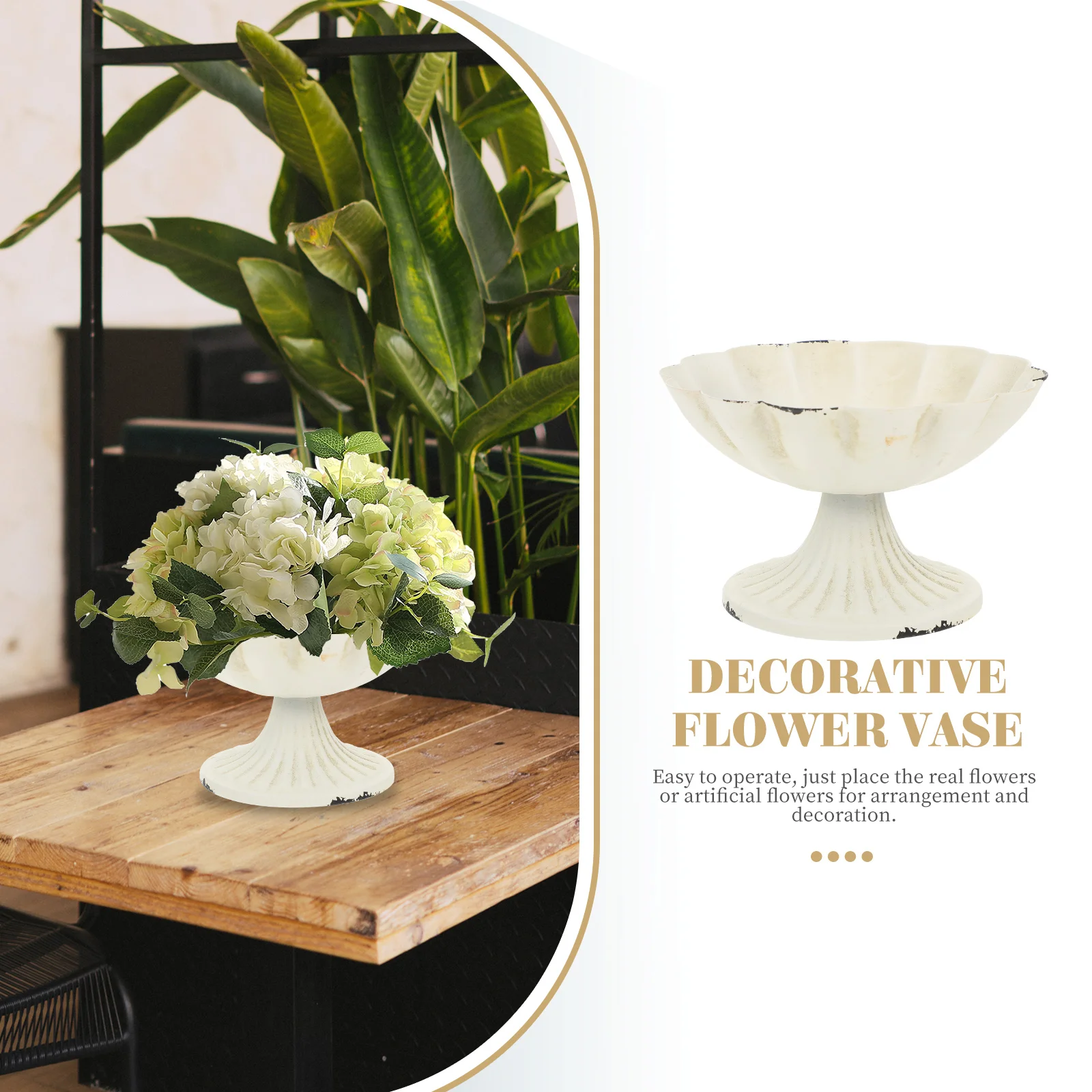 Retro Iron Vase White Aged Flower Pot 15Z0148BP Decorative Planter Table Countertop Window Stylish PracticalVintage Home Office
Retro Iron Vase White Aged Flower Pot 15Z0148BP Decorative Planter Table Countertop Window Stylish PracticalVintage Home Office