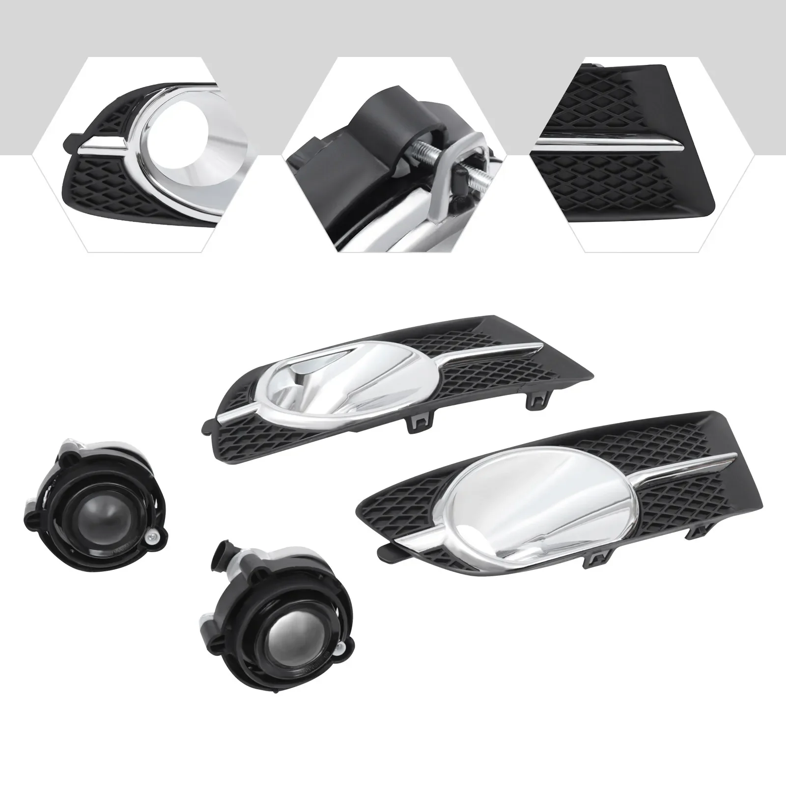 2012-2017 Buick Verano Fog Light Trim Covers (4Pcs) - Front Bumper ABS Kit, Easy Clip-On
2012-2017 Buick Verano Fog Light Trim Covers (4Pcs) - Front Bumper ABS Kit, Easy Clip-On