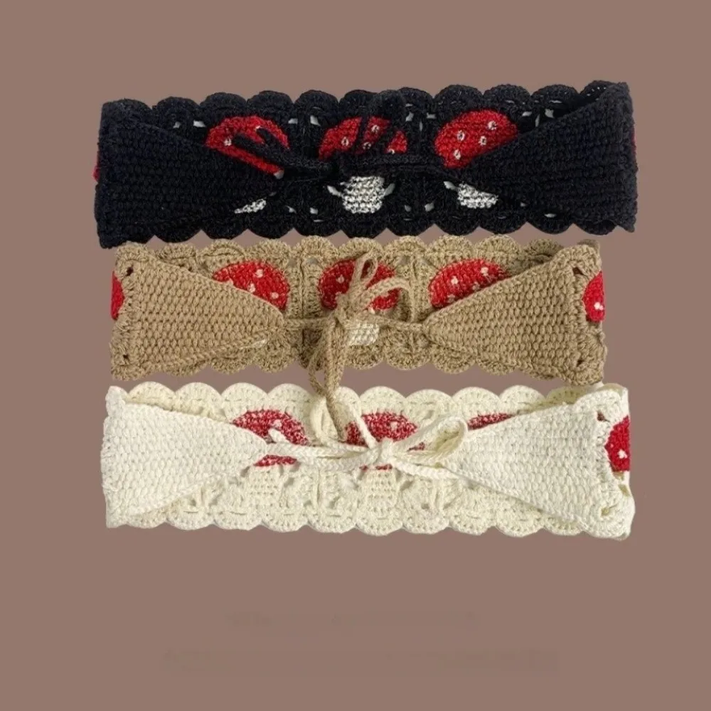 Fashion Cartoon Design Crochet Hair Bands Crochet Texture Headwrap Mushroom Hair Bands Knit Fabric Decorate Knit Headband Women
Fashion Cartoon Design Crochet Hair Bands Crochet Texture Headwrap Mushroom Hair Bands Knit Fabric Decorate Knit Headband Women