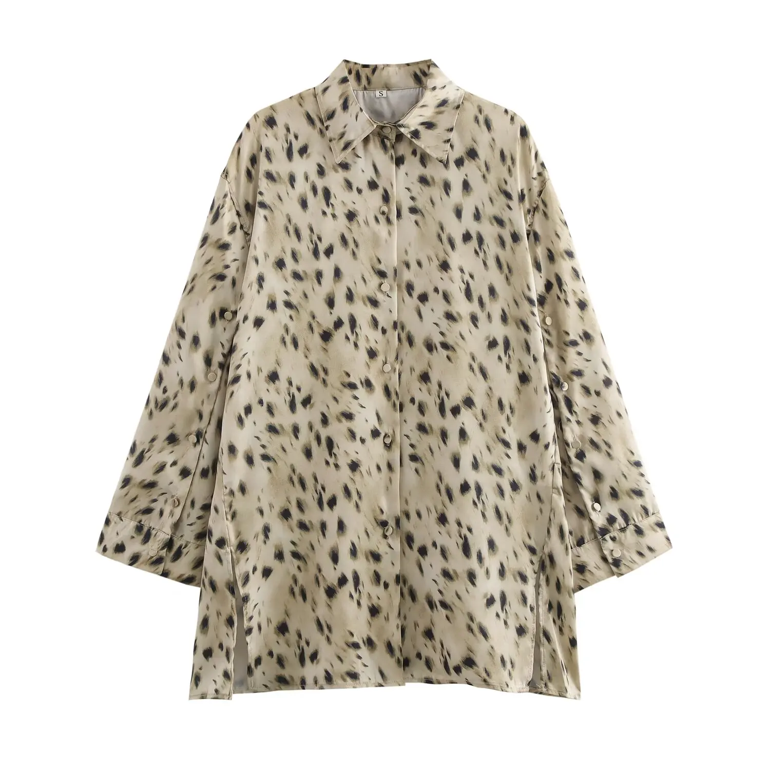 2025 Summer Women's Clothing European and American Style Casual Loose Translucent Leopard Print Long Sleeve Lapel Shirt
2025 Summer Women's Clothing European and American Style Casual Loose Translucent Leopard Print Long Sleeve Lapel Shirt