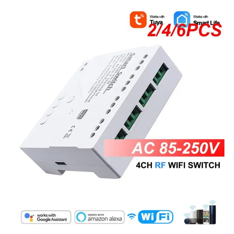 2/4/6PCS Tuya Smart Life Wireless Wifi Switch Module FI APP Remote Control DC 12V 24V 220V RF Receiver 10A Smart Relay
2/4/6PCS Tuya Smart Life Wireless Wifi Switch Module FI APP Remote Control DC 12V 24V 220V RF Receiver 10A Smart Relay