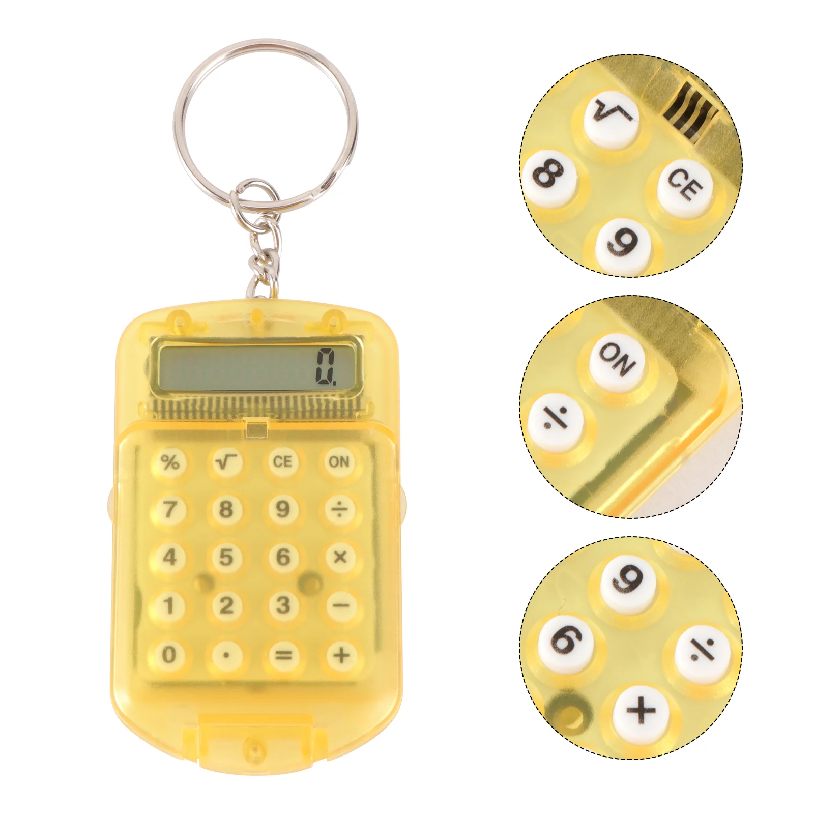 3pcs Mini Key Ring Shaped Calculator Electronic Calculator Portable Calculator for Kids Students Test(Random Color)
3pcs Mini Key Ring Shaped Calculator Electronic Calculator Portable Calculator for Kids Students Test(Random Color)