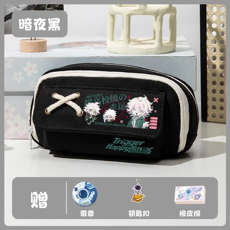 Black White Blue Green, Danganronpa, Anime Pencil Case Pen Bag, Student Kids Teens Pencilcase For Girls Boys School Supplies
Black White Blue Green, Danganronpa, Anime Pencil Case Pen Bag, Student Kids Teens Pencilcase For Girls Boys School Supplies
