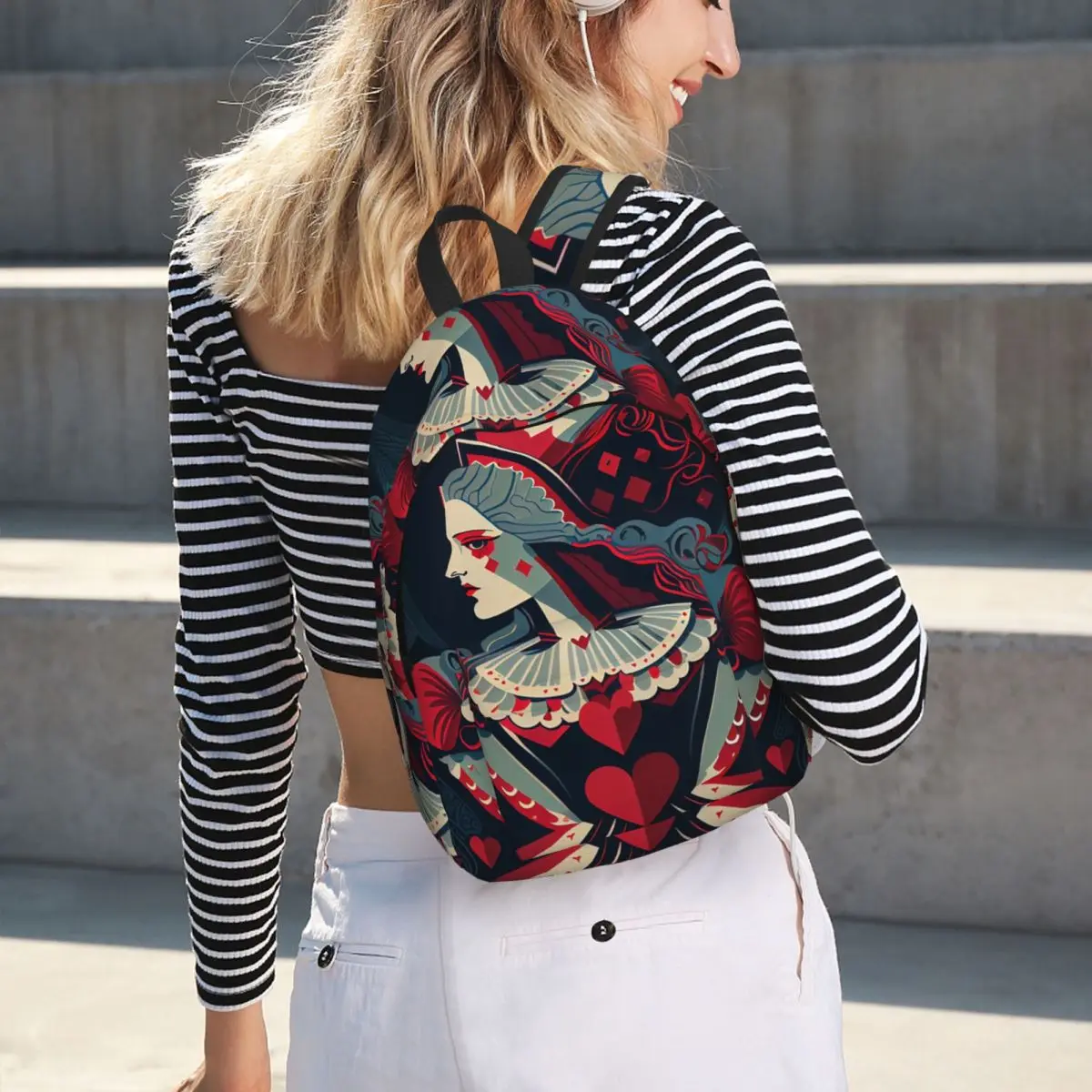 Casino Nights Red Queen Of Hearts Student Backpack School Bag Hiking Travel Daypack for Men Women Bookbag Shoulder Bags
Casino Nights Red Queen Of Hearts Student Backpack School Bag Hiking Travel Daypack for Men Women Bookbag Shoulder Bags
