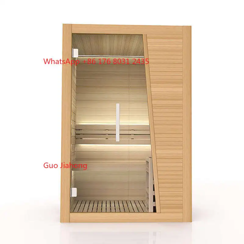 Modern-Style 2-Person Finnish Sauna Room Indoor Solid Wood Traditional Wet Steam Hot Health Sauna House
Modern-Style 2-Person Finnish Sauna Room Indoor Solid Wood Traditional Wet Steam Hot Health Sauna House