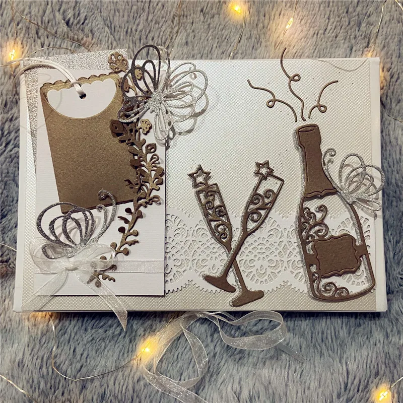 3PCS Wine Bottle CupMetal stencil mold Cutting Dies decoration scrapbook die cuts Album Paper Craft Embossing DIY Card Crafts
3PCS Wine Bottle CupMetal stencil mold Cutting Dies decoration scrapbook die cuts Album Paper Craft Embossing DIY Card Crafts