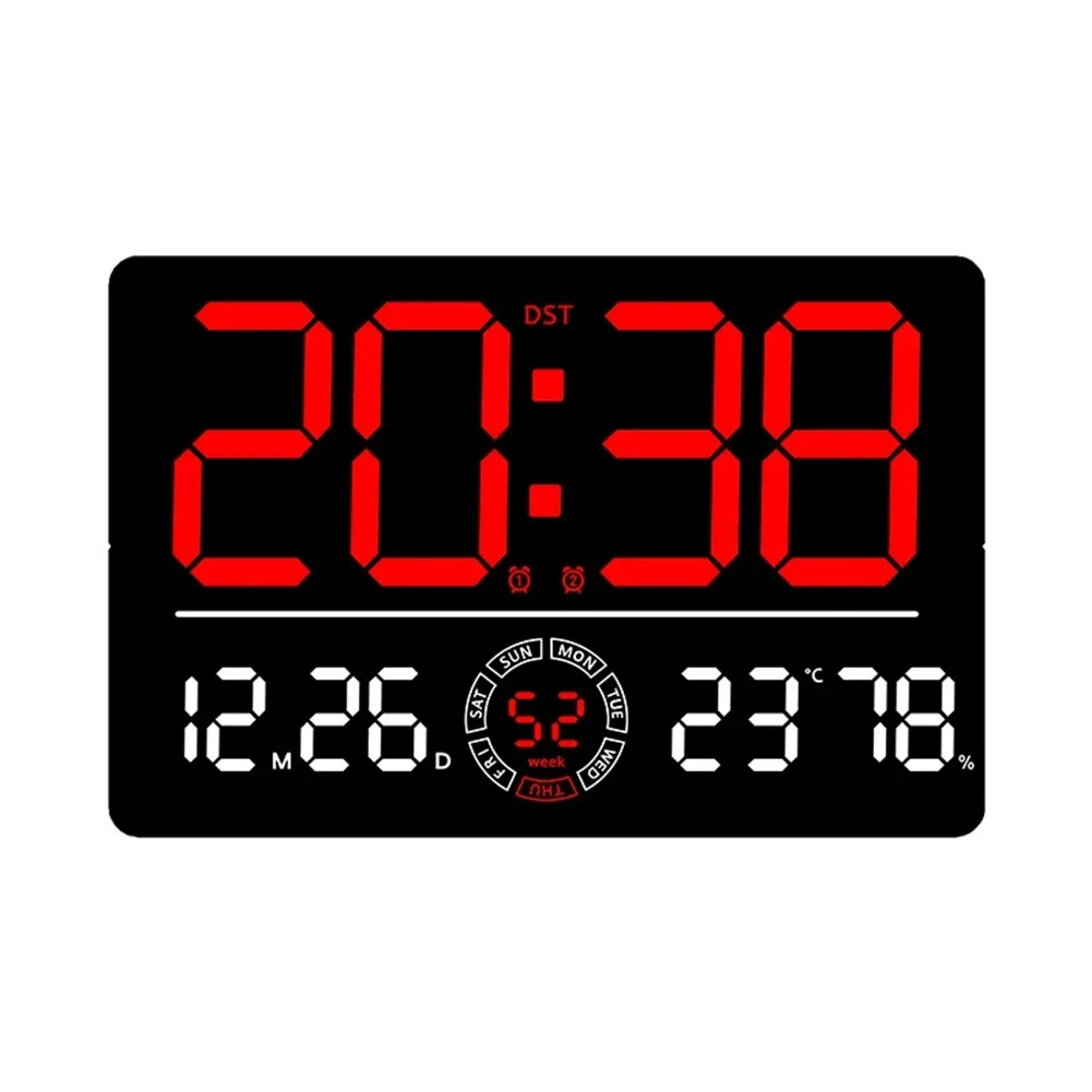 Alarm Clock Desktop Wall Clock 33*22*3cm Digital Clock Comprehensive Display Countdown Capabilities Easy Setup
Alarm Clock Desktop Wall Clock 33*22*3cm Digital Clock Comprehensive Display Countdown Capabilities Easy Setup