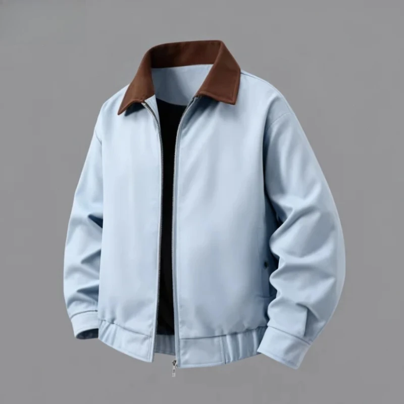 Trendy and Fashionable New Spring and Autumn High-quality Jacket, Men's Lapel, Comfortable and Casual Versatile Loose Short Coat
Trendy and Fashionable New Spring and Autumn High-quality Jacket, Men's Lapel, Comfortable and Casual Versatile Loose Short Coat