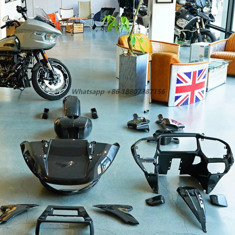Customizable Motorcycle 3K Real Carbon Fiber Front Upper Fairing & Nose Plate Industrial Accessories for CVO
Customizable Motorcycle 3K Real Carbon Fiber Front Upper Fairing & Nose Plate Industrial Accessories for CVO
