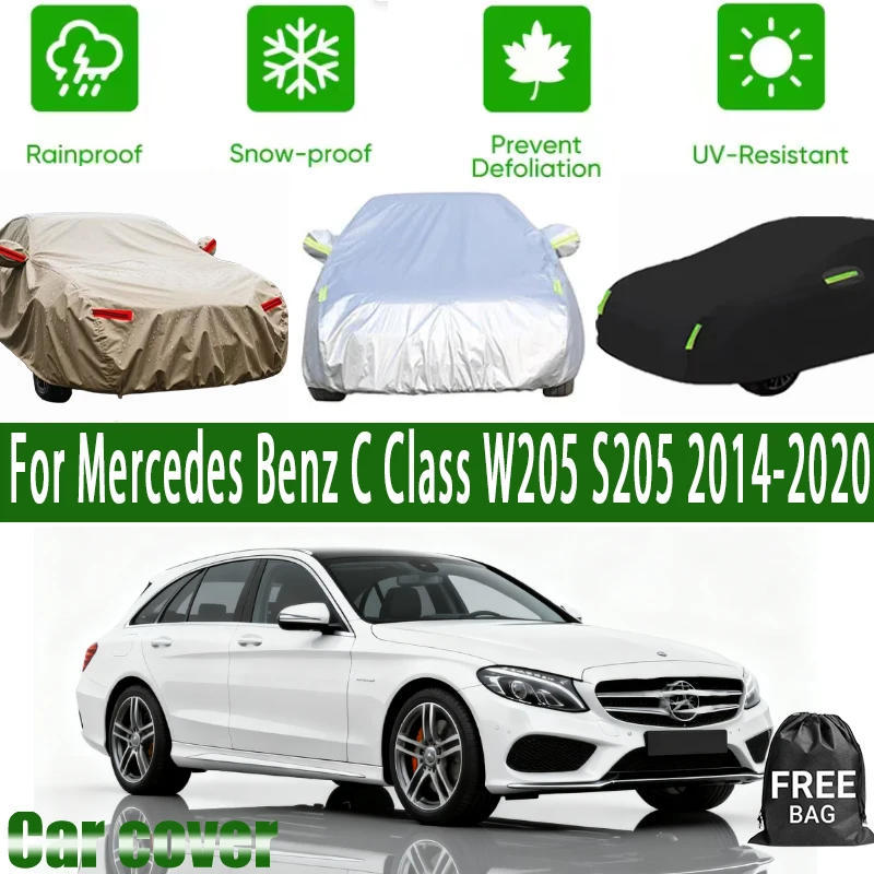 For Mercedes Benz C Class W205 S205 2014-2020 Car Cover Outdoor Protection Covers Snow Sunshade Waterproof Dustproof Exterior UV
For Mercedes Benz C Class W205 S205 2014-2020 Car Cover Outdoor Protection Covers Snow Sunshade Waterproof Dustproof Exterior UV