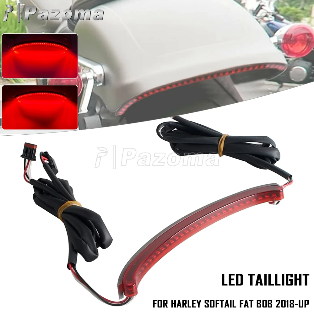 Motorcycle LED Taillight Rear Fender Running Light Stop Brake Driving Lamp For Harley Softail Fat Bob FXFBS 114 FXFB 107 2018-Up
Motorcycle LED Taillight Rear Fender Running Light Stop Brake Driving Lamp For Harley Softail Fat Bob FXFBS 114 FXFB 107 2018-Up