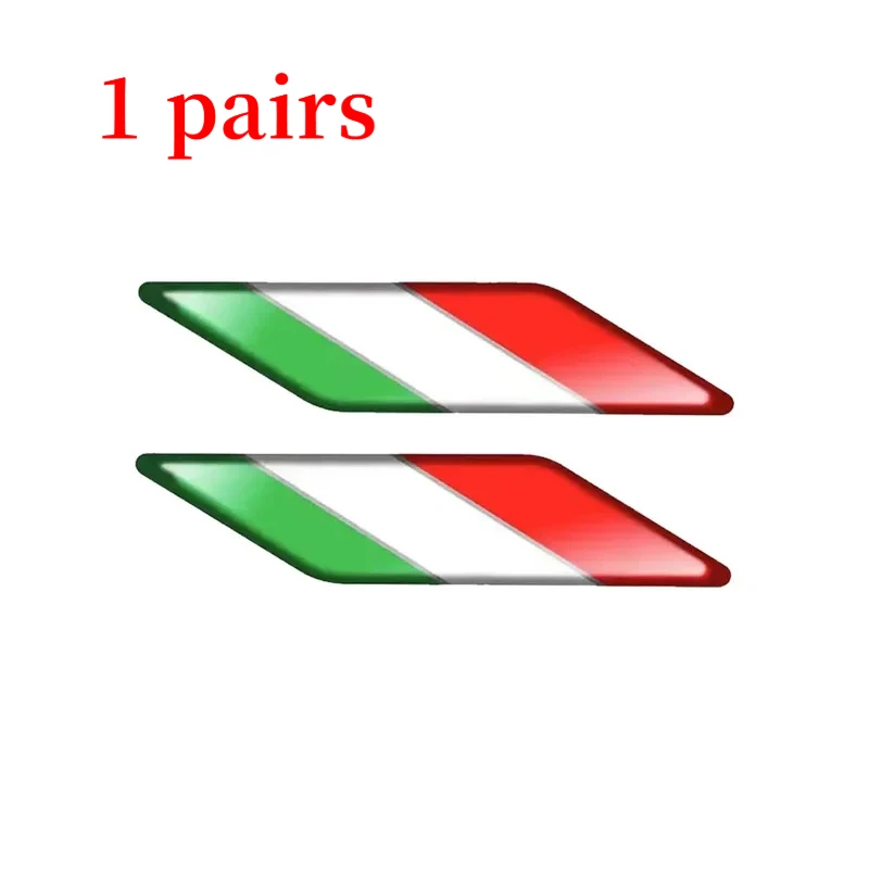A pair of Italian logo high-quality stickers suitable for motorcycle car helmet luggage 3D decal helmet logo
A pair of Italian logo high-quality stickers suitable for motorcycle car helmet luggage 3D decal helmet logo