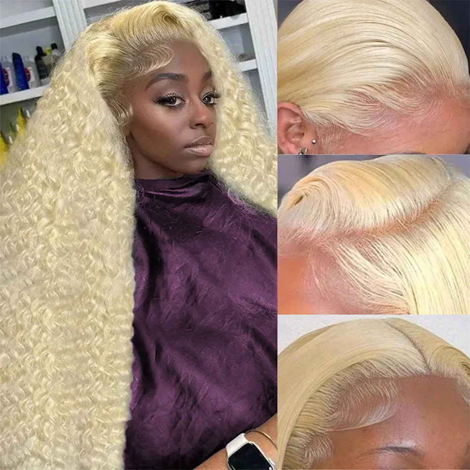 Deep Wave 613 Lace Front Wig Human Hair 13X6 30 32 Inch Blonde Wig Human Hair 220 Density Pre Plucked Lace Frontal Wig For Women 
Deep Wave 613 Lace Front Wig Human Hair 13X6 30 32 Inch Blonde Wig Human Hair 220 Density Pre Plucked Lace Frontal Wig For Women