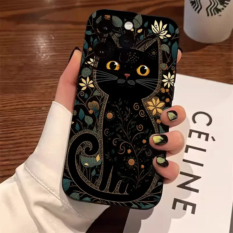 Trend Unique Cat Art Design Phone Case For iPhone 17 16 15 11 12 13 14 Pro Max Soft Silicone XR XS Max 8 Plus Back Bumper Cover
Trend Unique Cat Art Design Phone Case For iPhone 17 16 15 11 12 13 14 Pro Max Soft Silicone XR XS Max 8 Plus Back Bumper Cover