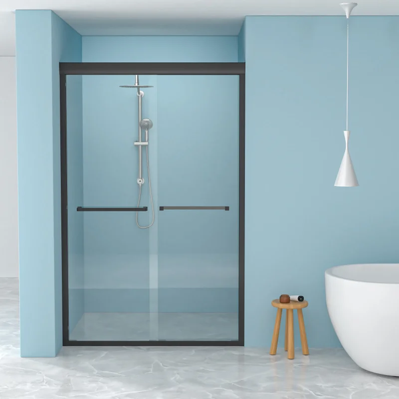 Alixeperss Store Shower Door 48" W x 76"H Double Sliding Shower Enclosure, 5/16 in. (8mm), Matte Black
Alixeperss Store Shower Door 48" W x 76"H Double Sliding Shower Enclosure, 5/16 in. (8mm), Matte Black