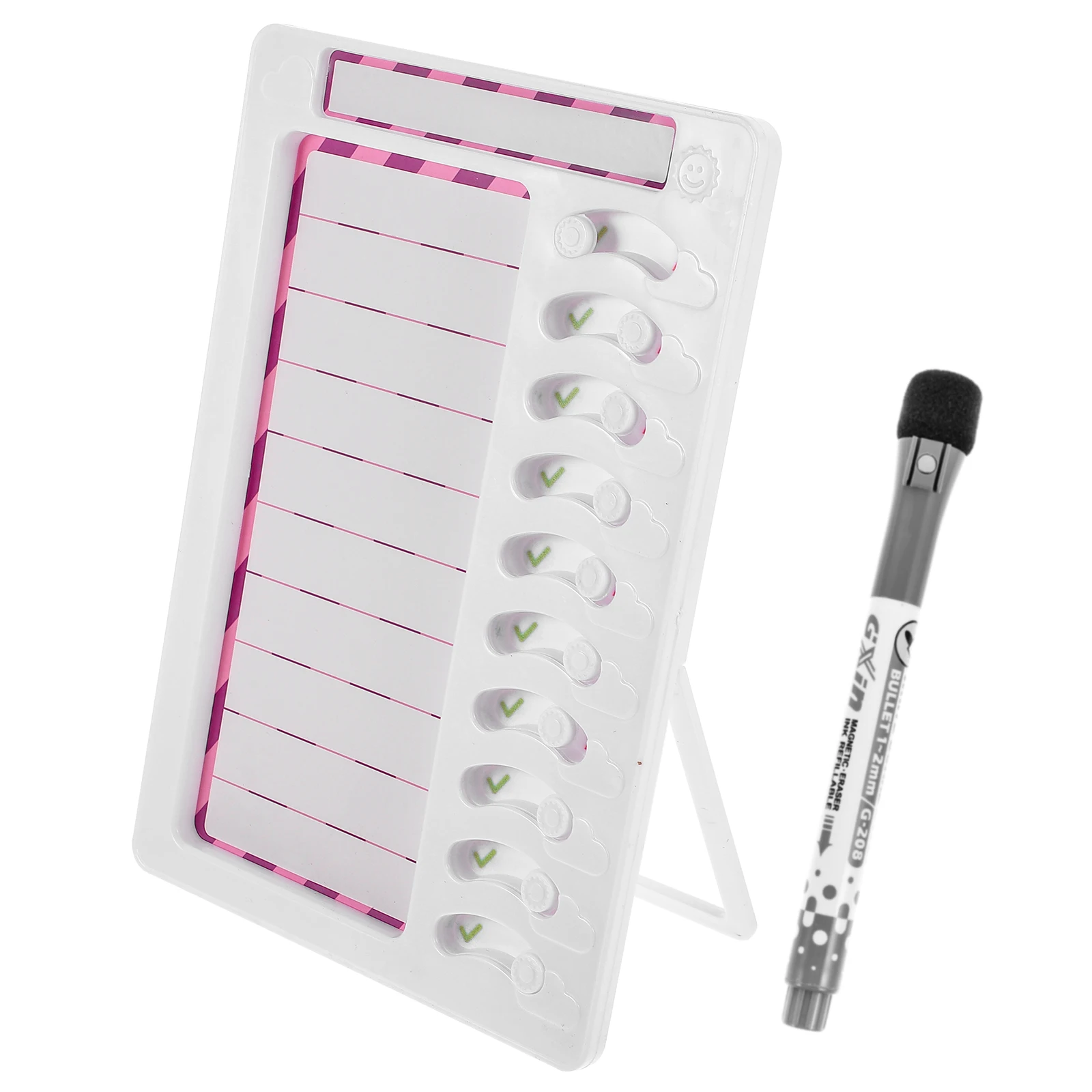 Magnetic Children Chore Chart Daily Habit Tracker Erasable Self Discipline Planner Kids Reminder Pink Design Teaching Supplies
Magnetic Children Chore Chart Daily Habit Tracker Erasable Self Discipline Planner Kids Reminder Pink Design Teaching Supplies
