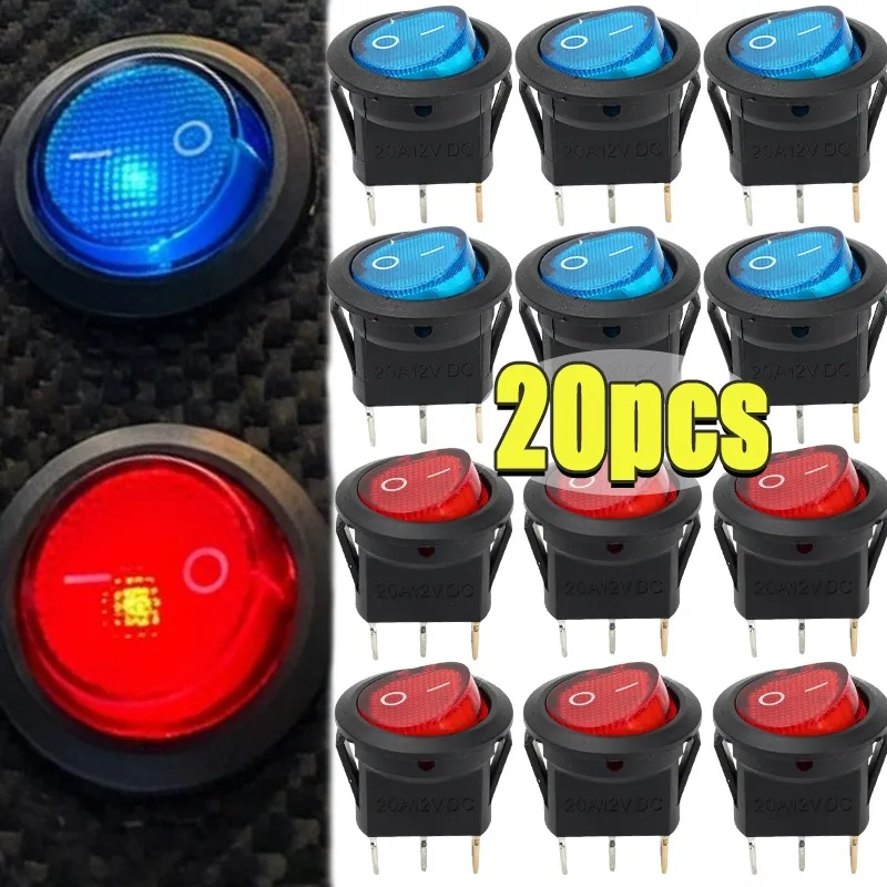 3 Pin Circular Boat Shaped Switch with Blue and Red Lights LED Light 12V on Off for Car Motorcycle Boat Bus RV
3 Pin Circular Boat Shaped Switch with Blue and Red Lights LED Light 12V on Off for Car Motorcycle Boat Bus RV
