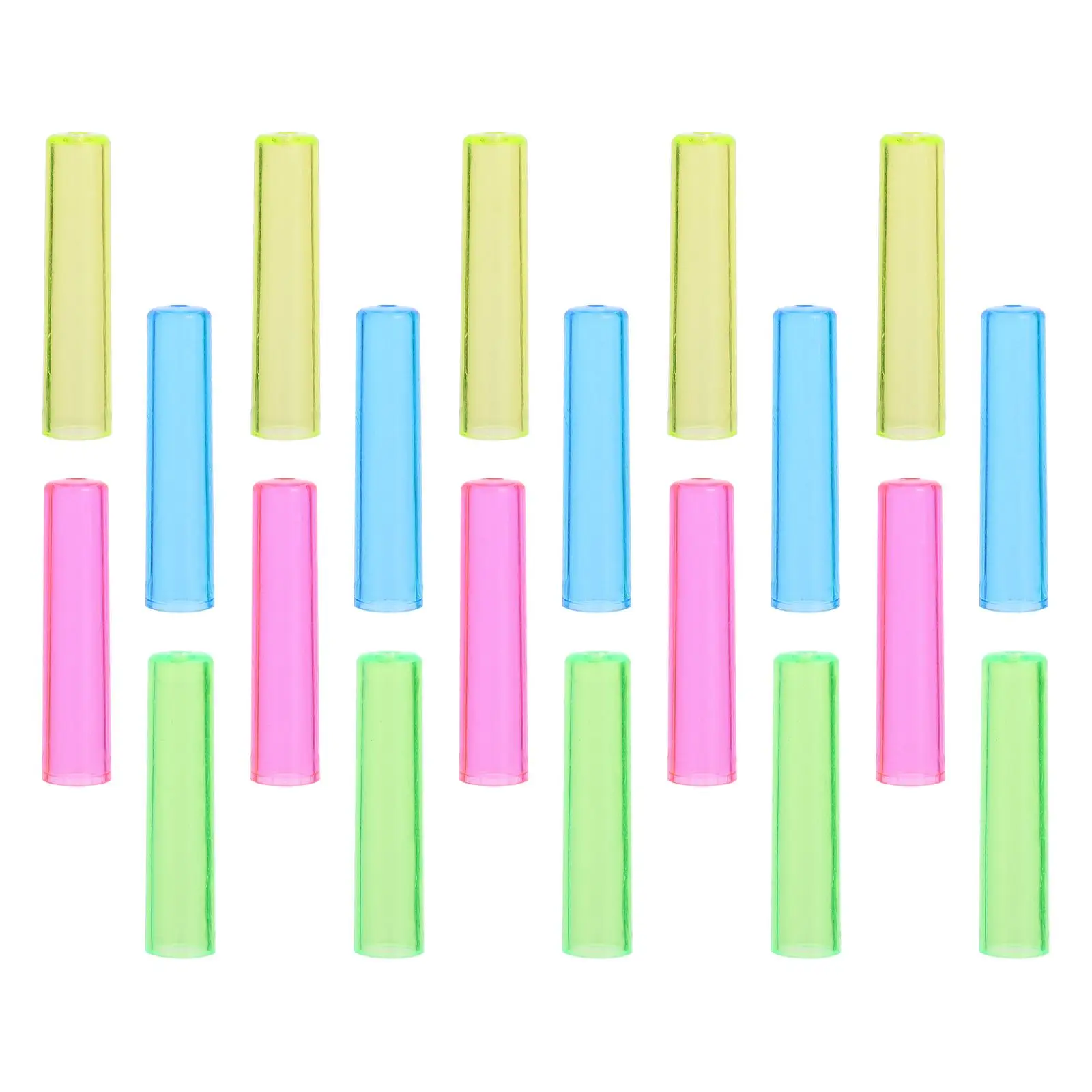 100 pcs Colored Pencil Protection Cover Transparent Plastic Caps Extender Hexagonal Triangular Circular Pencils Safe Design
100 pcs Colored Pencil Protection Cover Transparent Plastic Caps Extender Hexagonal Triangular Circular Pencils Safe Design