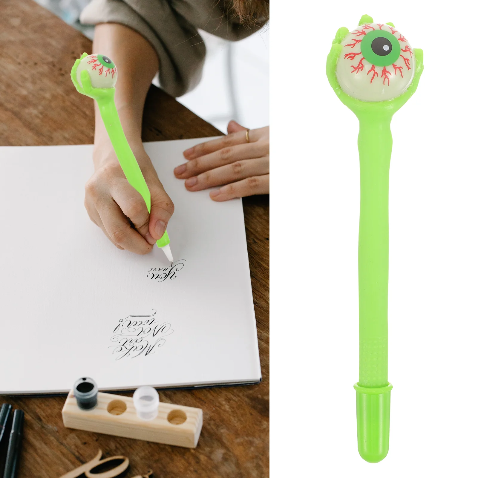 Eye Ball Pen Halloween Eyeball Topper Ballpoint Business Gift Pens Toy Without Decor Student
Eye Ball Pen Halloween Eyeball Topper Ballpoint Business Gift Pens Toy Without Decor Student