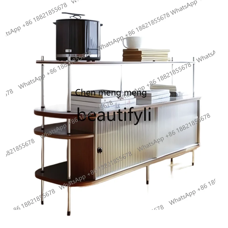Stainless steel solid wood dining side cabinet modern simple locker milk tea coffee shop storage cabinet light luxury
Stainless steel solid wood dining side cabinet modern simple locker milk tea coffee shop storage cabinet light luxury