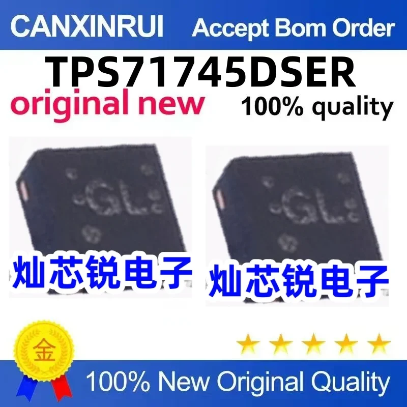 (5-100 pieces)TPS71745DSER TPS71745 silk screen GL QFN brand new original
(5-100 pieces)TPS71745DSER TPS71745 silk screen GL QFN brand new original
