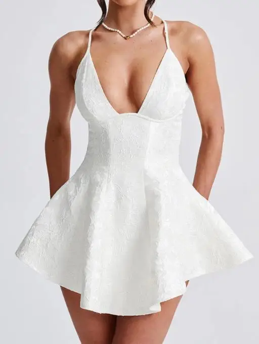 Women's Dress Party Evening Dress Neck Hanging Short Skirt Dress Simple Personalized Casual Retro and Elegant Dress
Women's Dress Party Evening Dress Neck Hanging Short Skirt Dress Simple Personalized Casual Retro and Elegant Dress