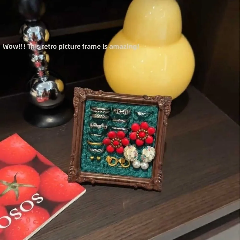Vintage Square Ring Display Stand Photo Frame Wooden Ring Holder Jewelry Display Tray Shop Window Decoration
Vintage Square Ring Display Stand Photo Frame Wooden Ring Holder Jewelry Display Tray Shop Window Decoration