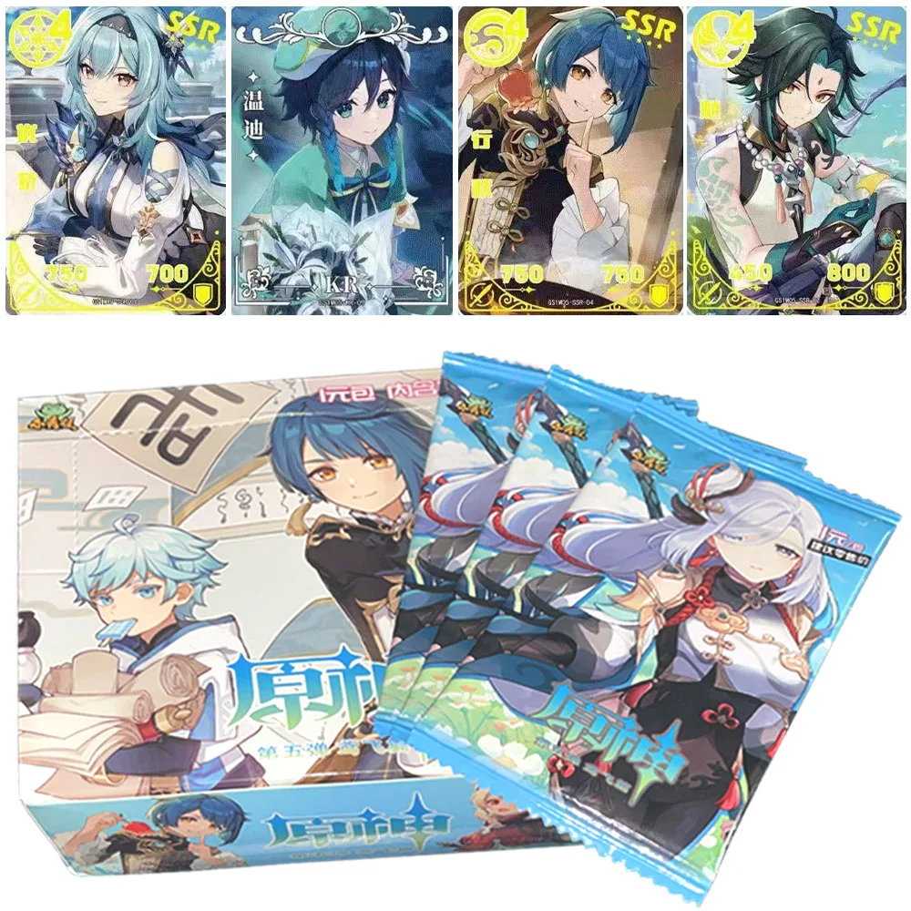 Оптовая продажа маленьких лягушек 1m05 Genshin ударопрочные карты TCG Game Lumine Booster Box Редкие SSR детские игрушки собирать карты
Оптовая продажа маленьких лягушек 1m05 Genshin ударопрочные карты TCG Game Lumine Booster Box Редкие SSR детские игрушки собирать карты