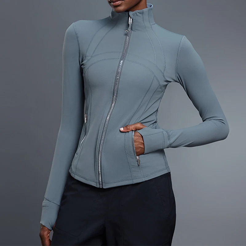 Women's Autumn Long Sleeve Yoga Jacket, Stretch Slim Fit Sports Coat for Outdoor Cycling Running Workout Fitness
Women's Autumn Long Sleeve Yoga Jacket, Stretch Slim Fit Sports Coat for Outdoor Cycling Running Workout Fitness
