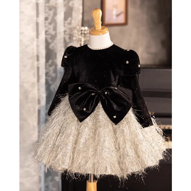 Girls' Dress2025New Light Luxury Minority High-End Piano Performance Host Birthday Princess Dress Spring Long Sleeve
Girls' Dress2025New Light Luxury Minority High-End Piano Performance Host Birthday Princess Dress Spring Long Sleeve