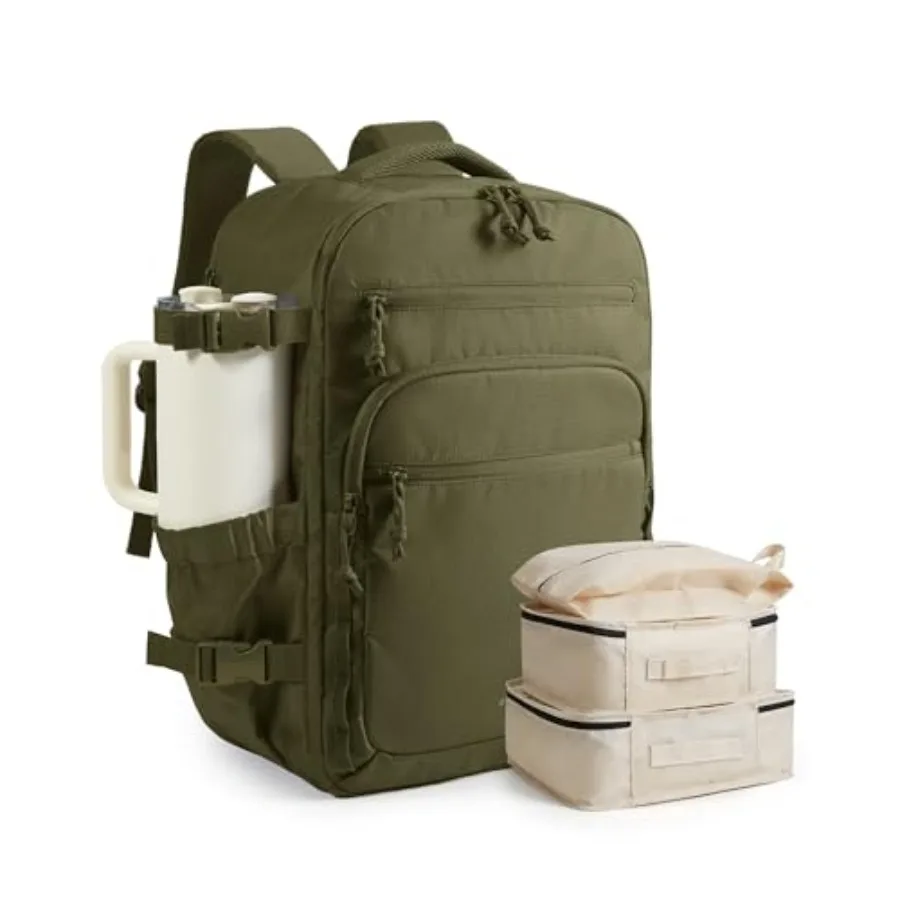 Travel Backpack for Women and Men 17.3 inch Laptop, Flight Approved Carry on Backpack with Shoe bag and 2 Packing Cubes, Water-
Travel Backpack for Women and Men 17.3 inch Laptop, Flight Approved Carry on Backpack with Shoe bag and 2 Packing Cubes, Water-
