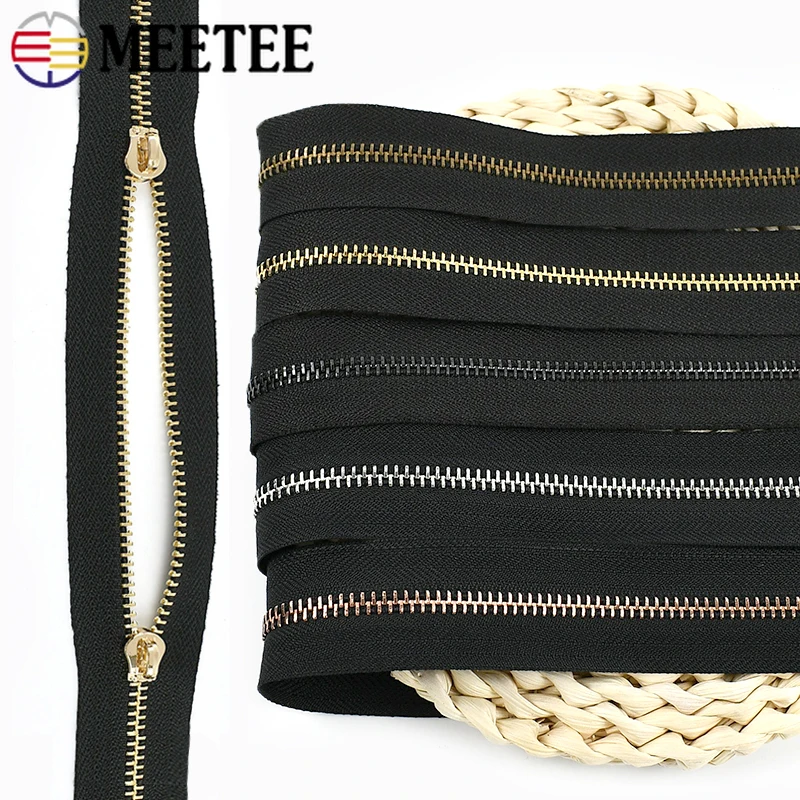 2/5Yards 3#5# Metal Zipper With Slider Handbags Pocket Closure Zippers Luggage Shoes Replace Zip Repair Kits Sewing Accessories
2/5Yards 3#5# Metal Zipper With Slider Handbags Pocket Closure Zippers Luggage Shoes Replace Zip Repair Kits Sewing Accessories