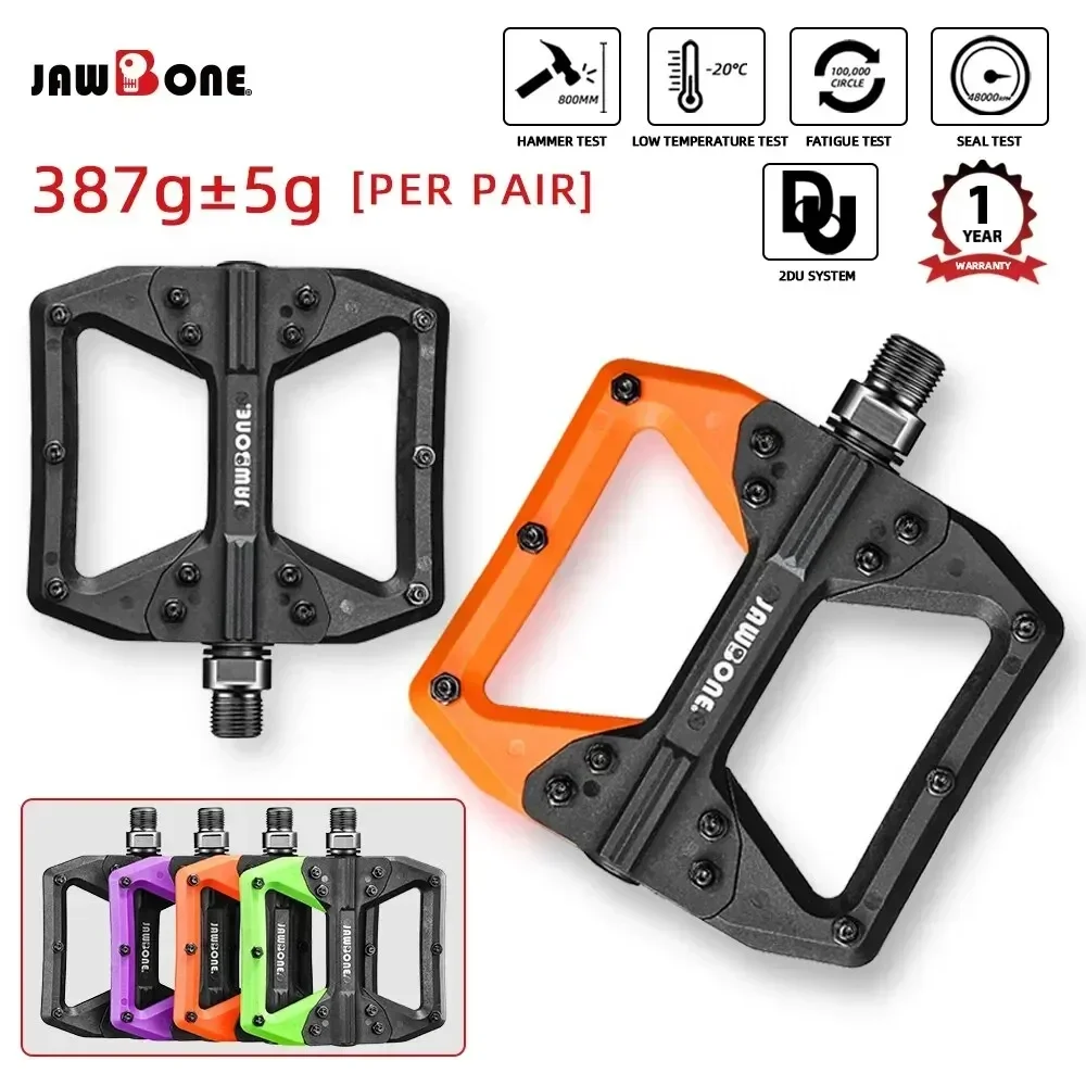 Jawbone MTB Bike Flat Pedals Modular Composite DU Sealed Bearing System Non-Slip for Mountain Road Bicycle Pedal Cycling Parts
Jawbone MTB Bike Flat Pedals Modular Composite DU Sealed Bearing System Non-Slip for Mountain Road Bicycle Pedal Cycling Parts