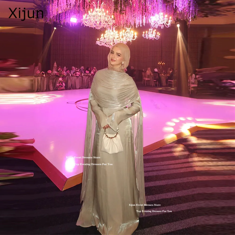 Xijun Luxury Mermaid Evening Dresses Pleated Shawl Champagne Dubai Prom Dresses Long Sleeves Formal Prom Gowns 2026 Customized
Xijun Luxury Mermaid Evening Dresses Pleated Shawl Champagne Dubai Prom Dresses Long Sleeves Formal Prom Gowns 2026 Customized