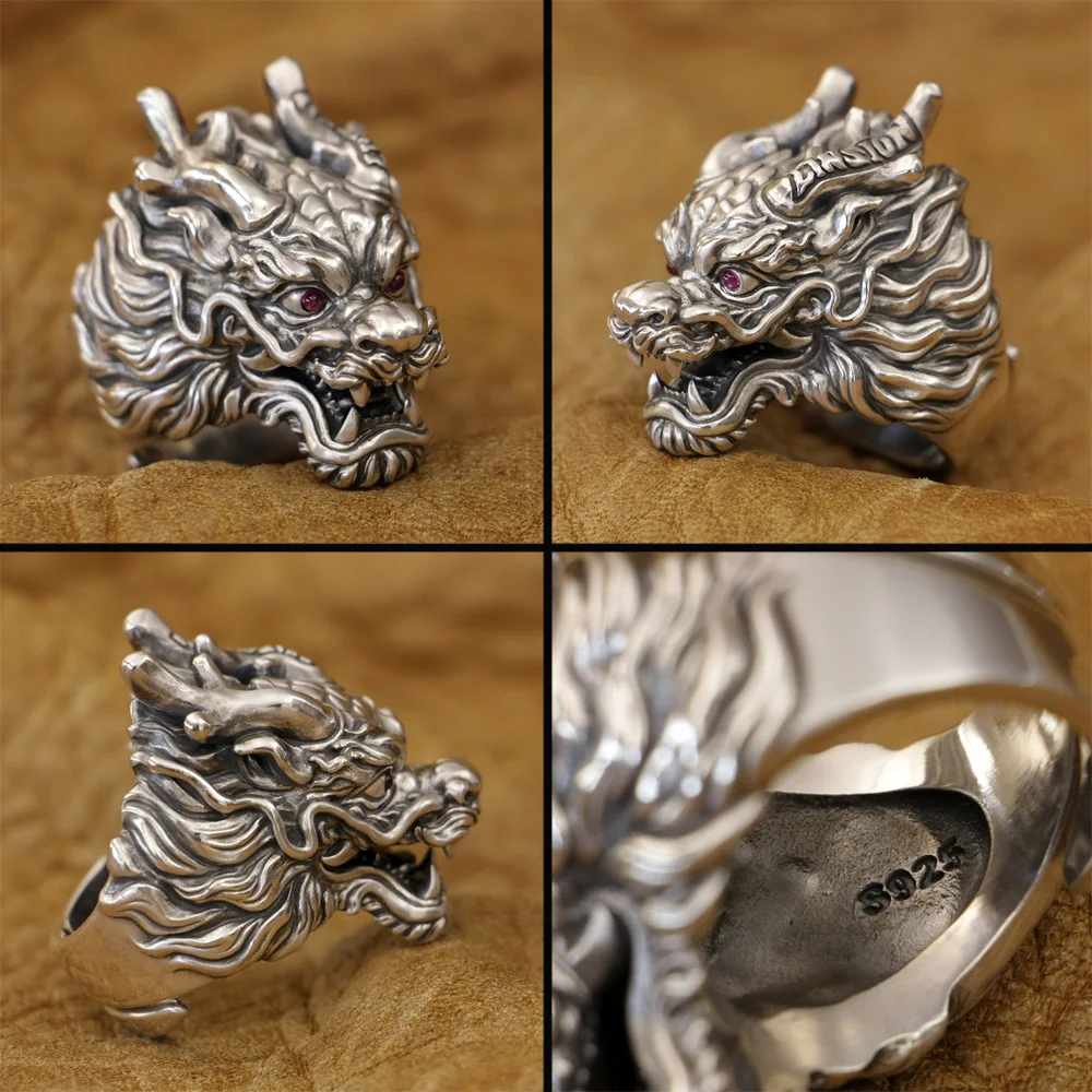 PurpleRed CZ Eyes 925 Sterling Silver Details Dragon Ring TA455 US Size 8~15 BZ
PurpleRed CZ Eyes 925 Sterling Silver Details Dragon Ring TA455 US Size 8~15 BZ