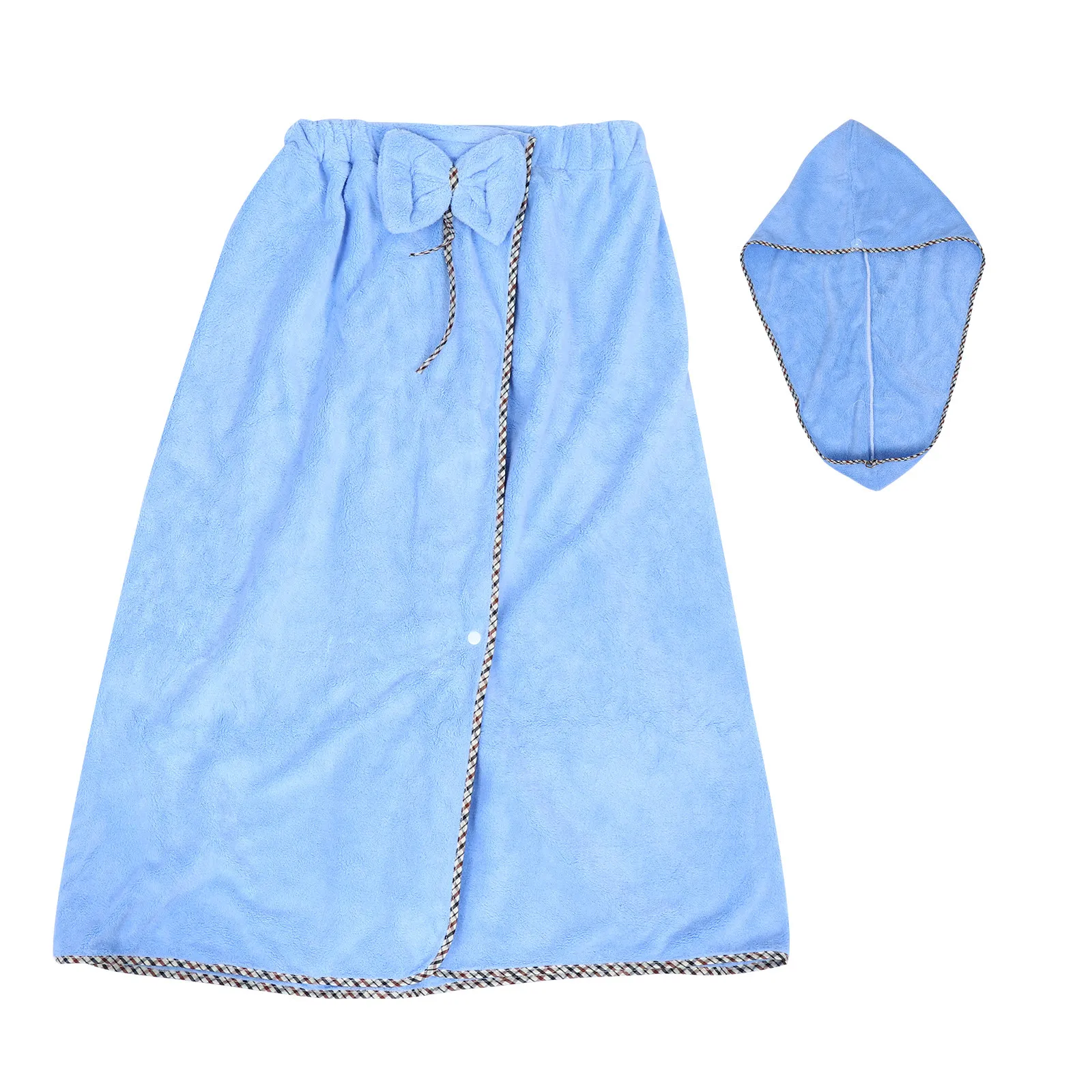 2Pcs Coral Fleece Bath Skirt Set for Women Fast Drying Hair Cap Included Soft Skin Friendly Absorbent Towel for Spa Beach Gym
2Pcs Coral Fleece Bath Skirt Set for Women Fast Drying Hair Cap Included Soft Skin Friendly Absorbent Towel for Spa Beach Gym