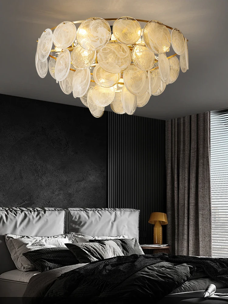 Led Dimmable Luxury All Copper Glass Ceiling Lamp Home Decoration Bedroom Living Room Round Ceiling Chandelier 2025 French
Led Dimmable Luxury All Copper Glass Ceiling Lamp Home Decoration Bedroom Living Room Round Ceiling Chandelier 2025 French