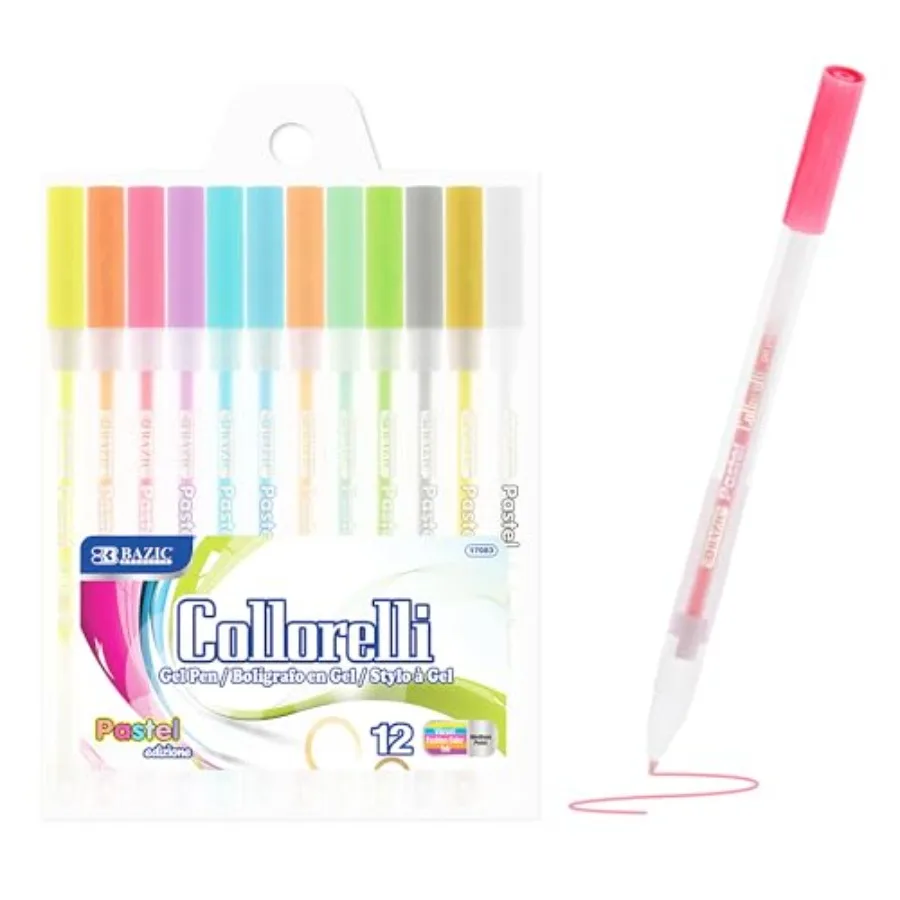BAZIC 12 Pastel Color Collorelli Gel Pen
BAZIC 12 Pastel Color Collorelli Gel Pen
