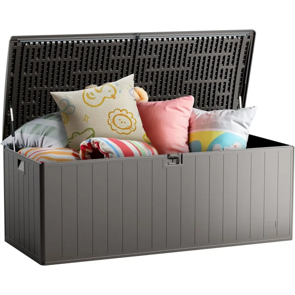 Всепогодный ящик для хранения из полимерной смолы на 80 галлонов – надежное уличное хранилище для мебели, подушек, инструментов и принадлежностей для бассейна, коричневый цвет
Всепогодный ящик для хранения из полимерной смолы на 80 галлонов – надежное уличное хранилище для мебели, подушек, инструментов и принадлежностей для бассейна, коричневый цвет