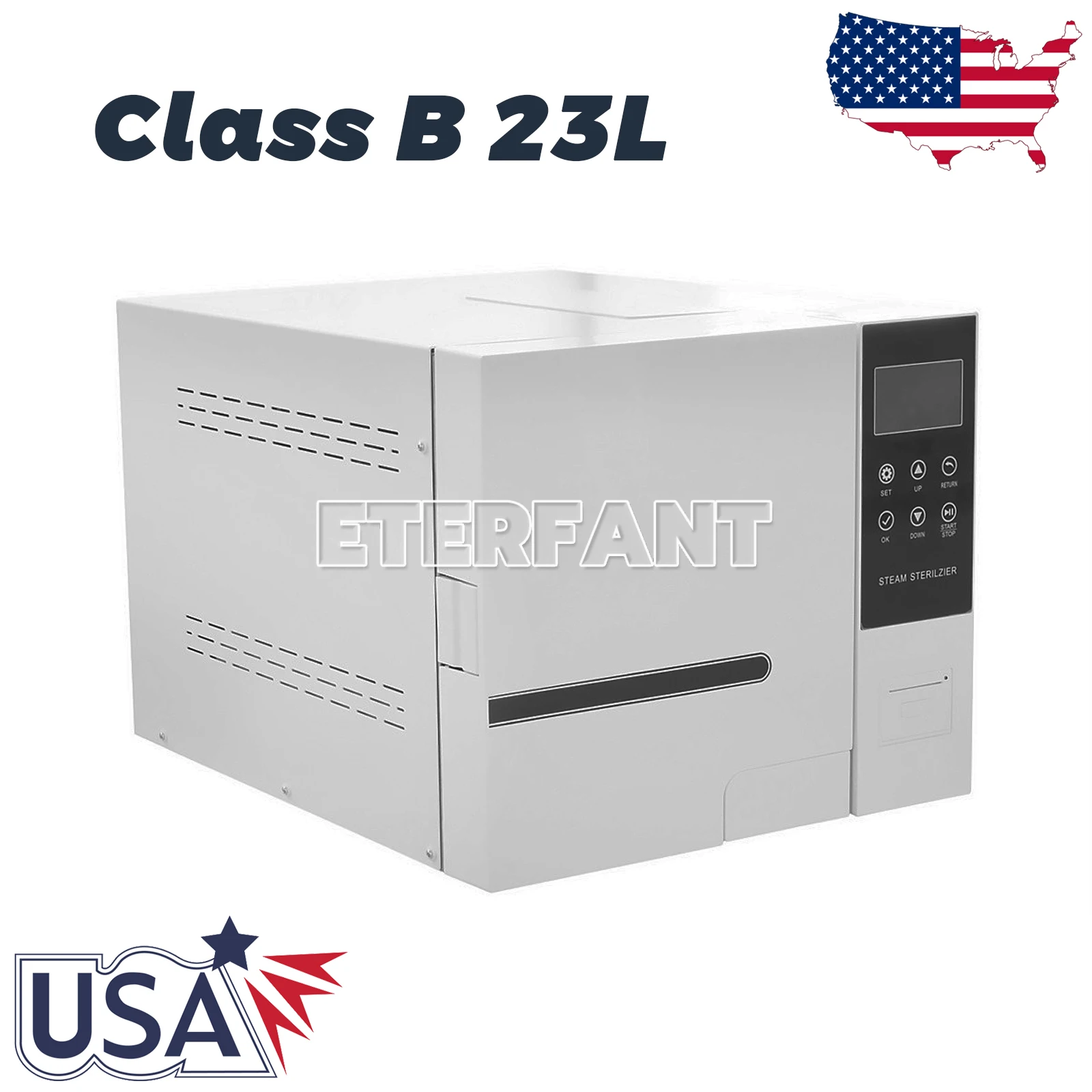 ETERFANT 23L Class B Dental Autoclave Vacuum Steam Sterilizer Medical Sterilization+Printer with Drying Function
ETERFANT 23L Class B Dental Autoclave Vacuum Steam Sterilizer Medical Sterilization+Printer with Drying Function