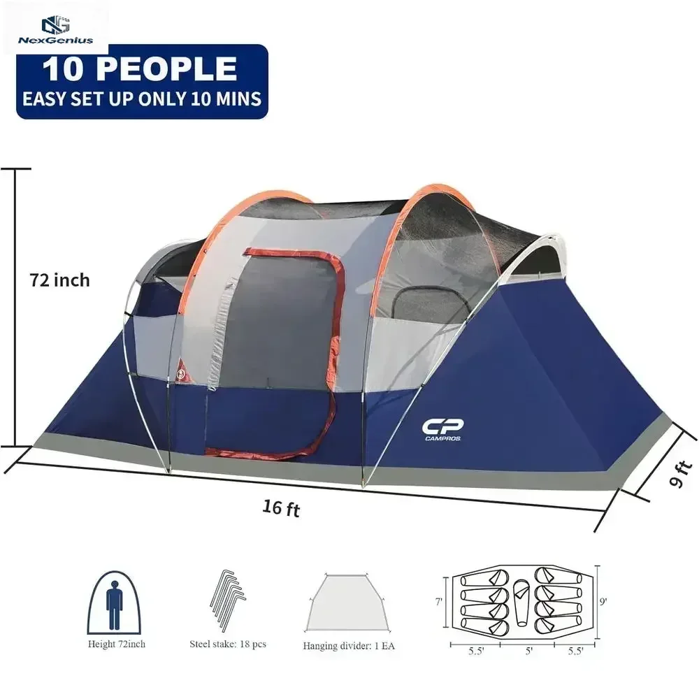 BestsellingHot sellingActivity priceActivity limited-time pricePromotionPromotion10-Person Family Cabin Tent with 2 Rooms, Water
BestsellingHot sellingActivity priceActivity limited-time pricePromotionPromotion10-Person Family Cabin Tent with 2 Rooms, Water