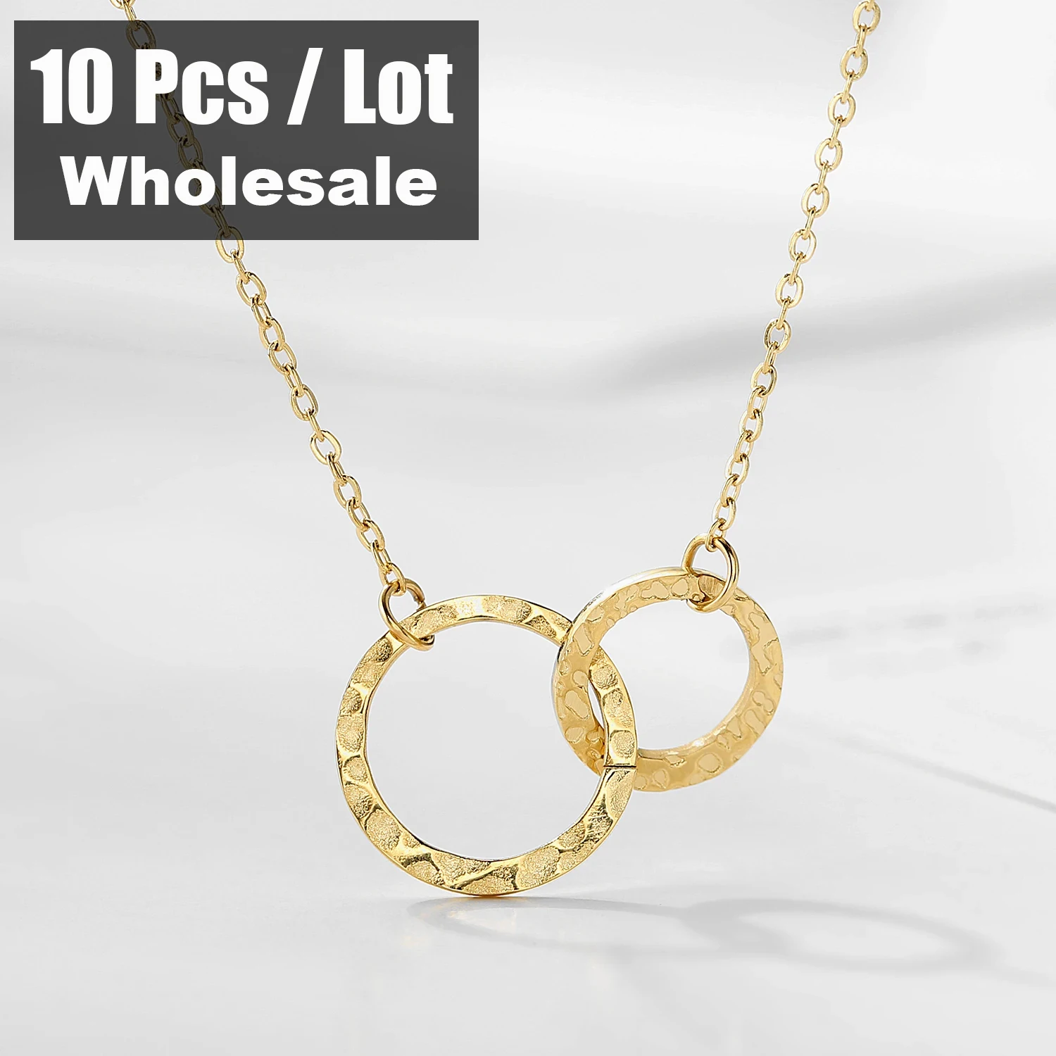 10Pcs Stainless Steel Necklaces for Women Fashion Chain Minimalist Dainty Double Circle Pendant Necklace on The Neck Jewelry
10Pcs Stainless Steel Necklaces for Women Fashion Chain Minimalist Dainty Double Circle Pendant Necklace on The Neck Jewelry