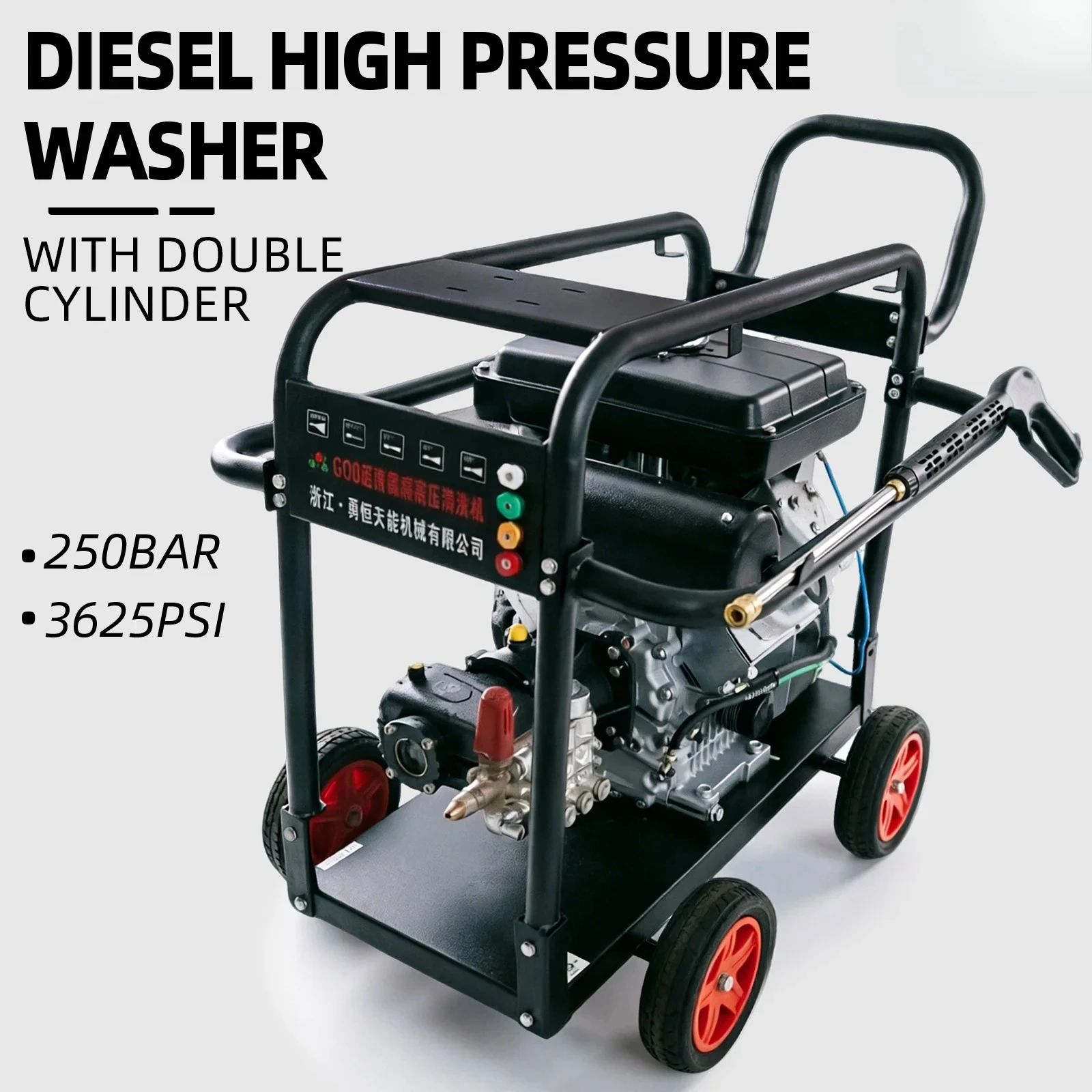 High Pressure Cleaner 250 Bar Pressure Washer Machine 4000 PSI Cold Water Cleaning Heavy Duty Triplex Pump 7500 W 10 HP
High Pressure Cleaner 250 Bar Pressure Washer Machine 4000 PSI Cold Water Cleaning Heavy Duty Triplex Pump 7500 W 10 HP