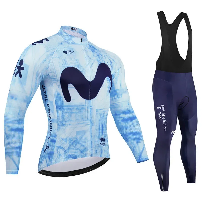 Movistar Autumn Team Breathable Mens Long Sleeve Cycling Jersey Set Spring and Fall Mountian Bicycle Clothes Wear Ropa Ciclismo
Movistar Autumn Team Breathable Mens Long Sleeve Cycling Jersey Set Spring and Fall Mountian Bicycle Clothes Wear Ropa Ciclismo