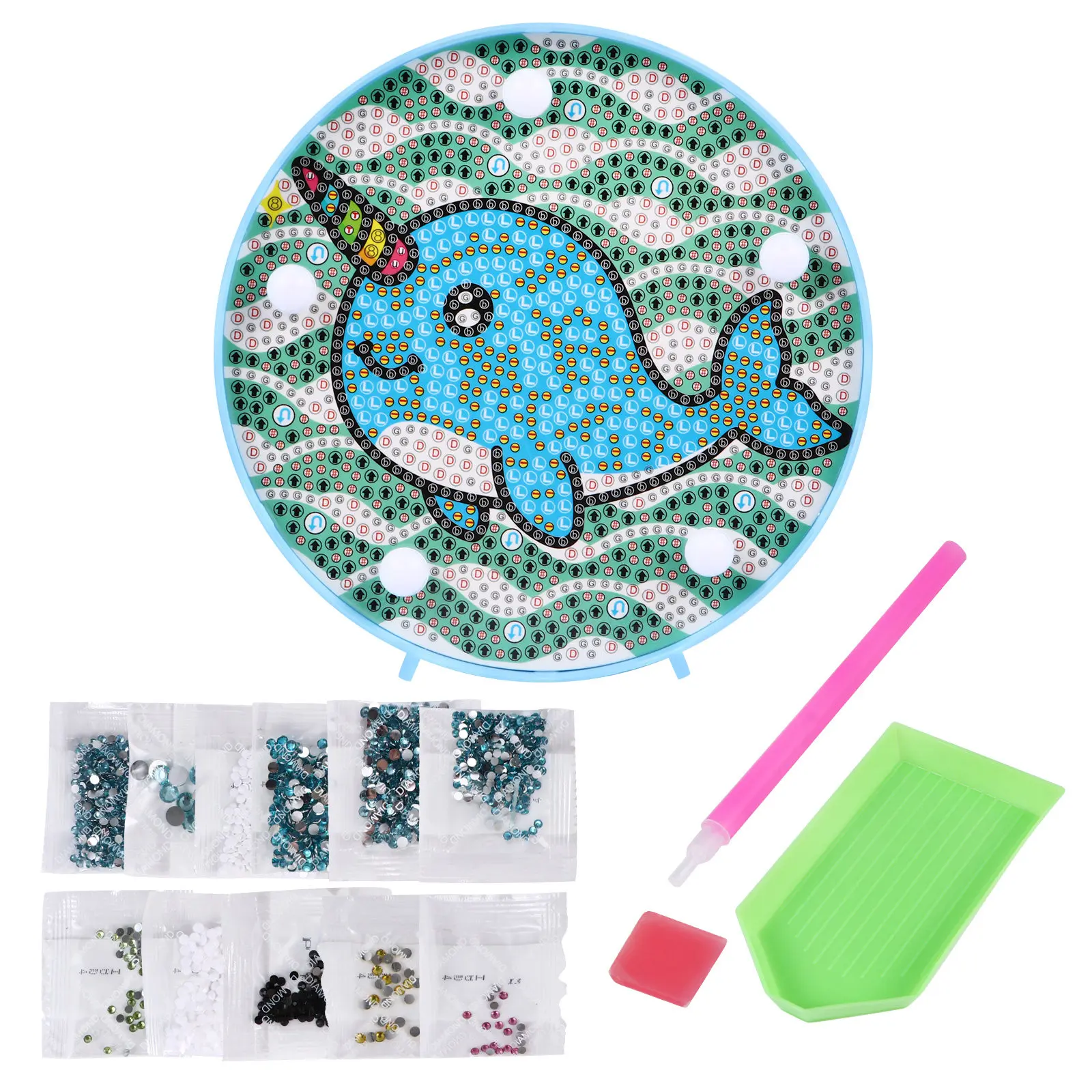 Light Diy Diamond Drawing Full Drill Lamp Drawing Decorative Paintings Dolphin Art Supplies Plastic DIY
Light Diy Diamond Drawing Full Drill Lamp Drawing Decorative Paintings Dolphin Art Supplies Plastic DIY