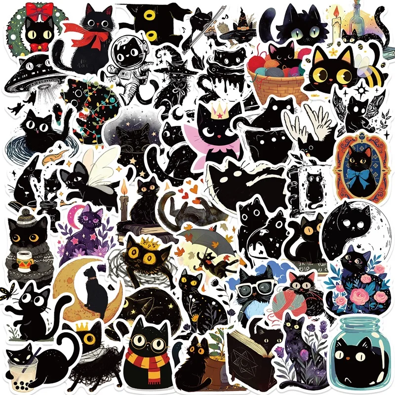 10/30/50PCS Funny Black Cat PVC Sticker Aesthetic Hand Accounting Tools DIY Decoration Scrapbooking Stationery Supplies for Kids
10/30/50PCS Funny Black Cat PVC Sticker Aesthetic Hand Accounting Tools DIY Decoration Scrapbooking Stationery Supplies for Kids