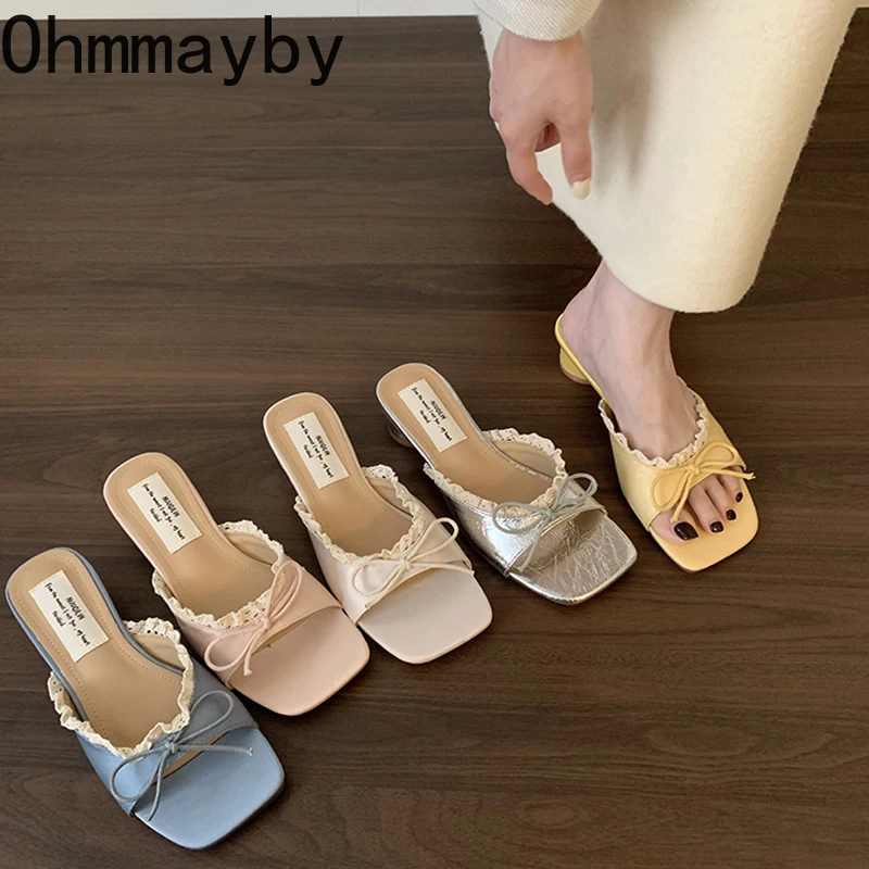 Summer Women Square Toe Slippers Fashion Lace Dress Slide Shoes Ladies Concise Outdoor Beach Vacation Sandalias
Summer Women Square Toe Slippers Fashion Lace Dress Slide Shoes Ladies Concise Outdoor Beach Vacation Sandalias
