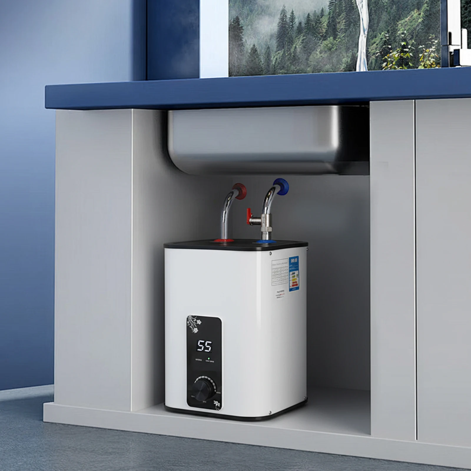 Instant Water Heater| 1500W 0-65℃/ 32-149℉ Electric Kitchen Water Heating Machine| Portable Top Discharge Electric Heaters
Instant Water Heater| 1500W 0-65℃/ 32-149℉ Electric Kitchen Water Heating Machine| Portable Top Discharge Electric Heaters
